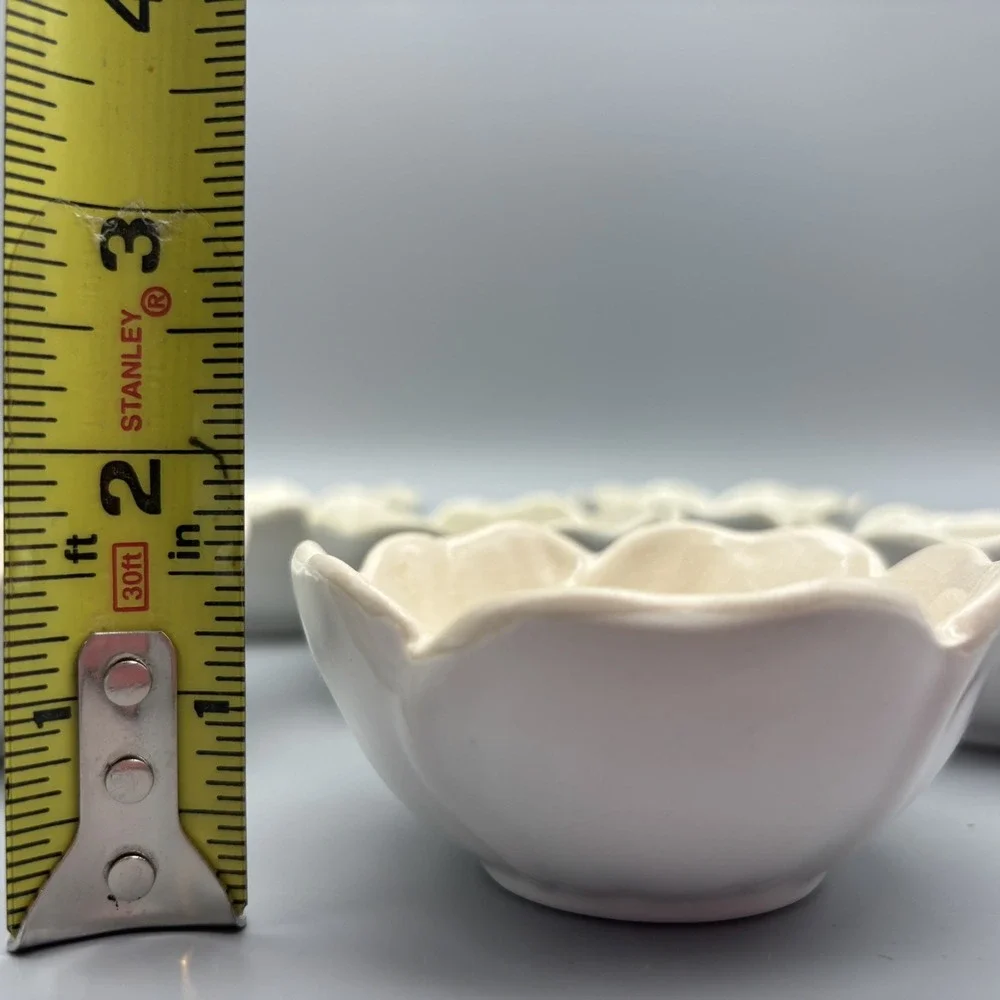 Pier 1 Imports Crackle‎ Flower Bowls 3.5